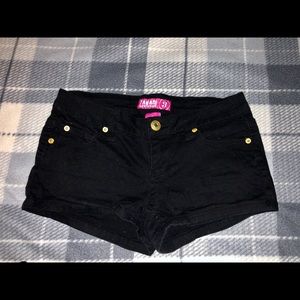 Black short shorts